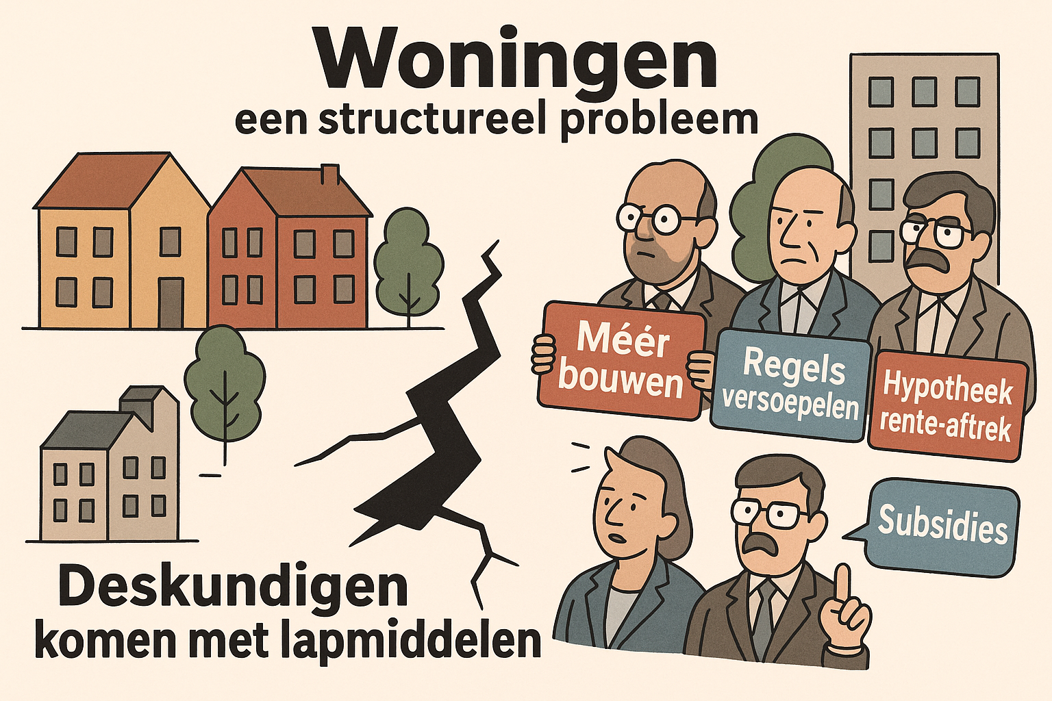 218 Wijzen naar de trage overheid: dat leidt af van het echte probleem bij wonen