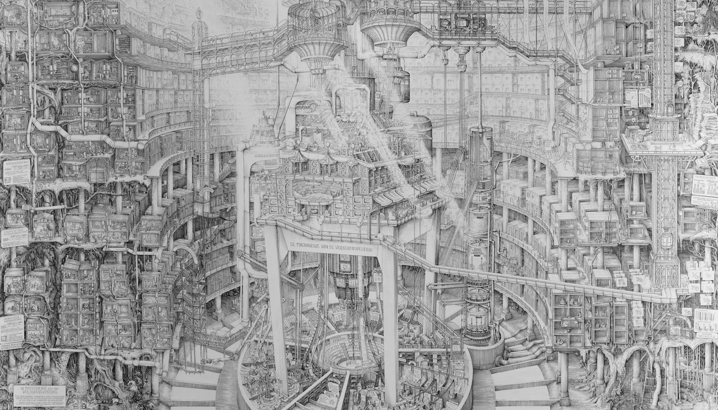 602 Een grote tekening over de wooncrisis