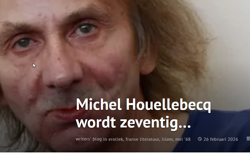 609 Houellebecq over daten voor de 50plus-man